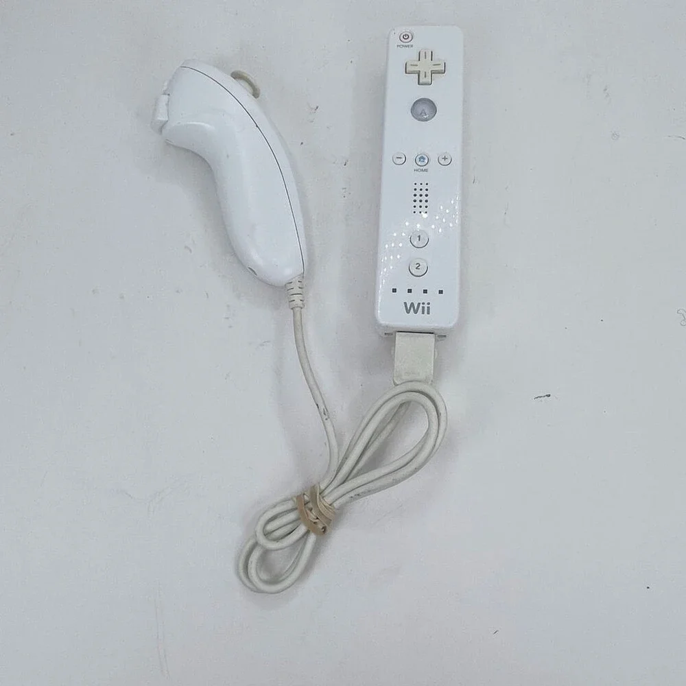 OEM White Nintendo Wii Remote Nunchuk Wireless Controller RVL-003